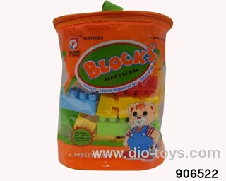 building block in 56pcs PVC hang bag
