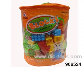 building block in 170pcs PVC hang bag