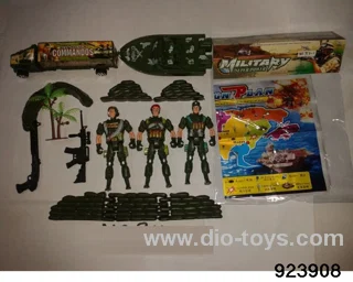 Military set in PP bag with header