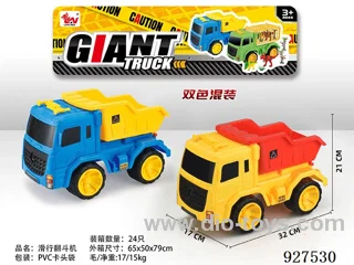 Slide car (2 colors mixed) in PP bag with header