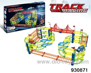 Luminous rail car 170 pcs not included battery