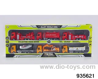 1:32 Pull back alloy car in 6pcs window box
