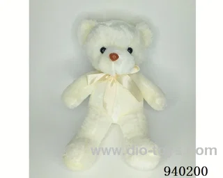 35cm White Scarf Bear in Hangtag
