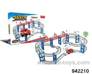 B/O track in 82PCS color box not included battery
