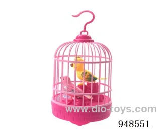 Voice controlled bird cage for two birds