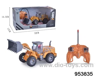 1:48 4 ch rc construction vehicl with light，not included battery