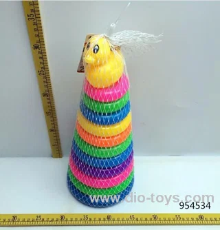 Rainbow ring in net bag