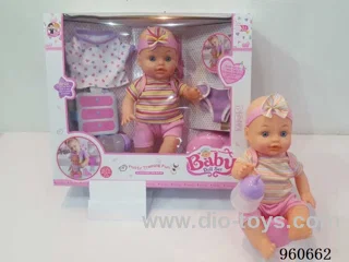 13inch Doll (will absorb water, pee with 13 sounds) in window box
