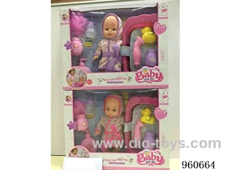 13inch Doll (will absorb water, pee with 13 sounds) in window box