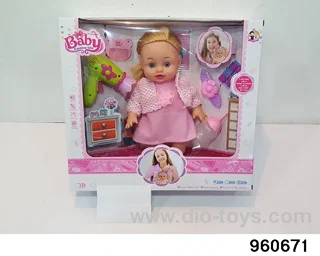 13inch Doll (will absorb water, pee with 13 sounds) in window box