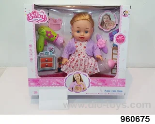 13inch Doll (will absorb water, pee with 13 sounds) in window box