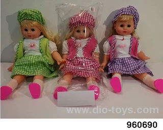22inch Doll (can sing, with lights on his face) in opp bag