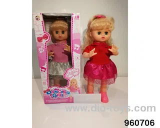 16inch Doll (body swings and sings) in window box