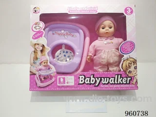 13inch baby walker doll in window box