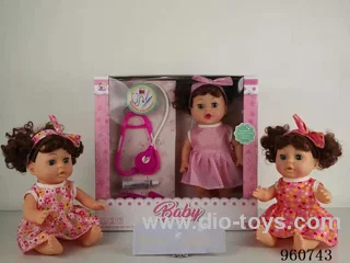 13inch 13 voice girl dolls (accessories: medical toys) in window box