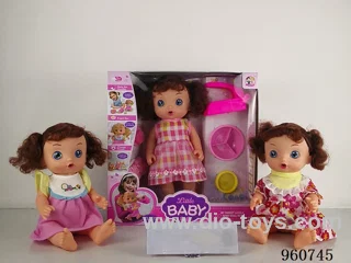13inch Girl doll (will eat noodles and make cakes) in window box