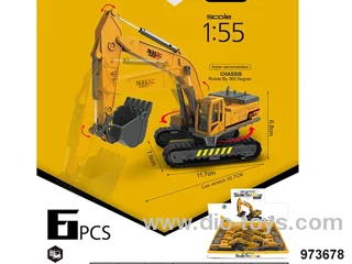6PCS Simulation Excavator