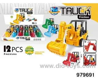 12PCS Inertial Engineering Vehicle