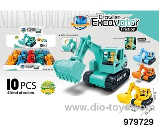 10PCS Inertial Engineering Vehicle