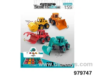 10PCS Inertial Engineering Vehicle