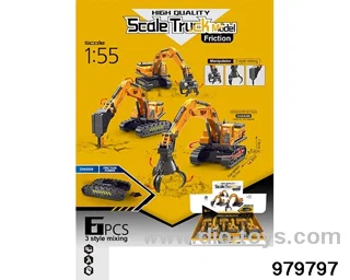6PCS Inertial Engineering Vehicle