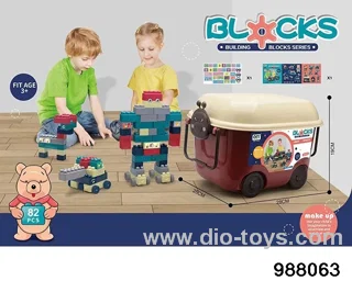 Building block storage box in Barrel 82PCS