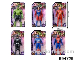 Avengers' Union six mixed clothes 26.5cm with light in Blister card