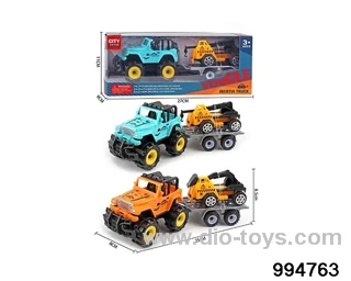Inertia jeep towing taxiing engineering vehicle in window box