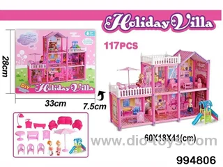 DIY villa set in color box