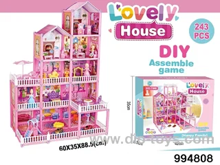 DIY villa set in color box