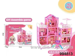 DIY villa set in color box