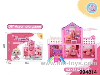 DIY villa set in color box