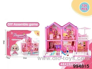 DIY villa set in color box