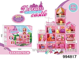 DIY villa set in color box