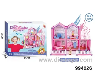 DIY villa set in color box