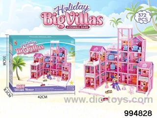 DIY villa set in color box