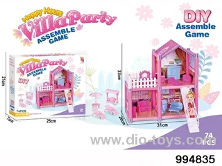DIY villa set in color box