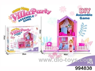 DIY villa set in color box