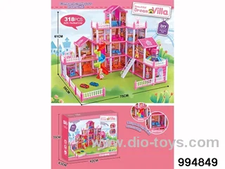 DIY villa set in color box