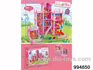 DIY villa set in color box