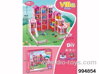 DIY villa set in color box