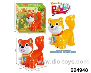 Light music electric squirrel in colorbox