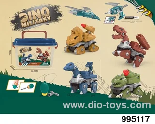 DIY Disassembly and Assembly Dinosaur in Barrel