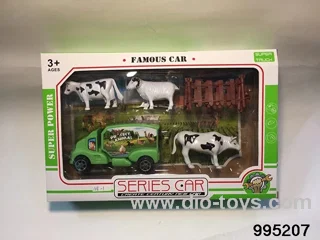 Farm set in window box