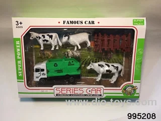 Farm set in window box