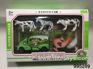 Farm set in window box