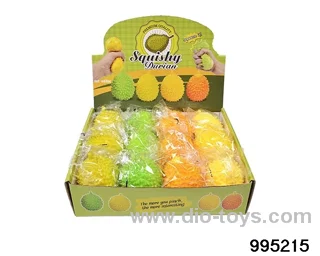 Large durian pinch music squeeze vent toys 12 bags / box in display box