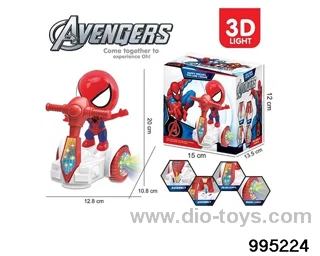 Electric universal spider man tricycle in color box