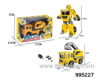 DIY Assembled Deformation Engineering Vehicle in display box