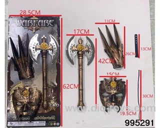 Large axe suit in Tied On Card